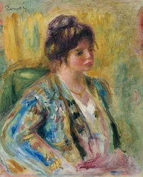 Büste einer Frau in orientalischer Tracht, ca. 1895