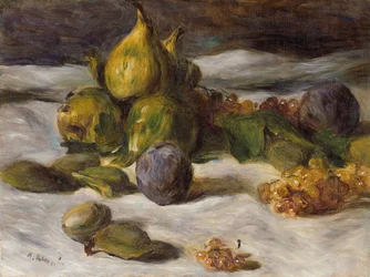 Früchtestillleben (Feigen und Johannisbeeren)