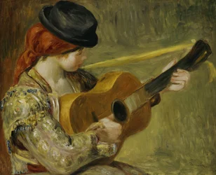 Mädchen mit Gitarre, 1897
