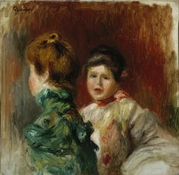 Köpfe von zwei Frauen, ca. 1895