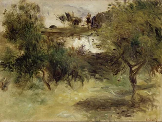 Landschaft mit Bäumen