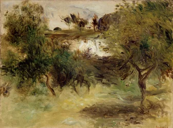 Landschaft mit Bäumen, spätes 19. Jahrhundert