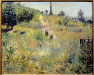 In hohem Gras ansteigender Weg, 1875. Maße: 0,6 x 0,74 m. Paris, Musée d