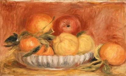 Stillleben mit Äpfeln und Orangen