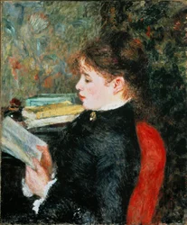 Die Leserin (Frau, die liest). Gemälde von Pierre Auguste Renoir