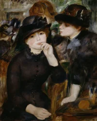Zwei Mädchen in Schwarz, 1880-1882.