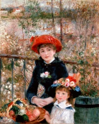 Zwei Schwestern auf der Terrasse, 1881