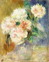 Vase mit Pfingstrosen