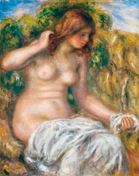Frau am Frühling, 1914