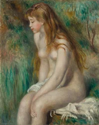 Junges Mädchen beim Baden, 1892