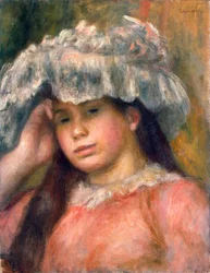 Junges Mädchen mit Hut, 1892-1894
