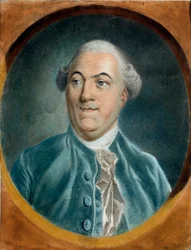 Porträt von Jacques Necker (1732-1804) Minister. Pastellgemälde von Pierre Baudemant (1729-1808) 18. Jahrhundert Troyes, Musée des Beaux-Arts