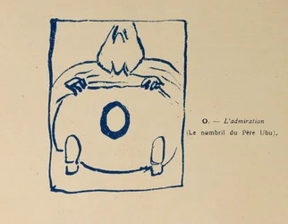 Bewunderung - Nabel des Père Ubu, aus dem Alphabet des Père Ubu