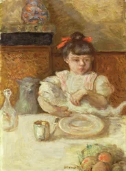 Kind mit Katzen, ca. 1906
