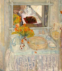 Frisiertisch mit Spiegel, um 1913