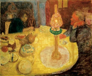 Abend unter der Lampe
