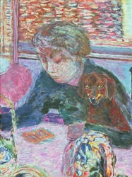 Porträt mit einem Hund, 1940