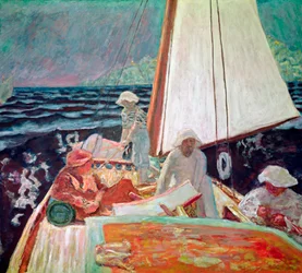 Signac und seine Freunde segeln, 1924-25