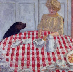 Das rot karierte Tischtuch, oder Das Hundefutter, 1910
