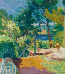 Die Terrasse in Vernon, 1923