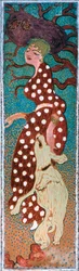 Frau in einem weiß gepunkteten Kleid, 1891