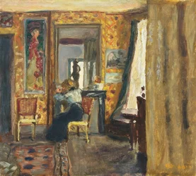 Frau in einem Innenraum, ca. 1908