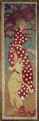 Frau im Kleid mit weißen Punkten (1891)