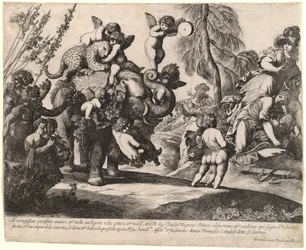 Bacchus mit Diana und Minerva
