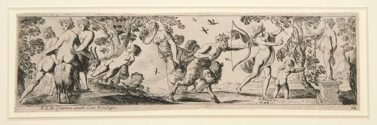 Friese von Nymphen und Satyrn (12 Blätter)