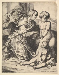 Jungfrau kniet vor Christus, 1610-42