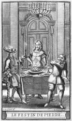 Don Juan und der Komtur, Frontispiz-Illustration aus 