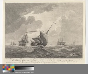Ein starker Sturm oder Bö