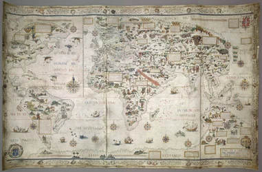 Add MS 24065 Weltkarte (Planisphäre)