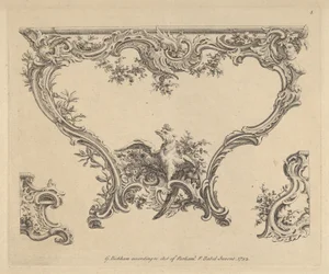 Entwurf für einen Konsolentisch, 1752