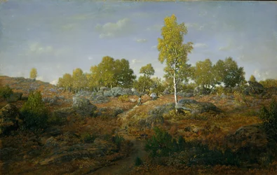 Ein Weg zwischen den Felsen, vermutlich 1861