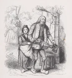 Der blinde Mann von Bagnolet aus Die vollständigen Werke von Béranger, 1836