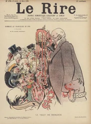 Der Toast von Bismarck, Illustration für Le Rire