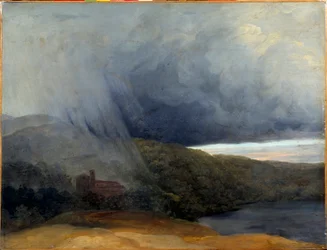 Sturm an einem See. Pierre-Henri de Valenciennes (1750-1819)