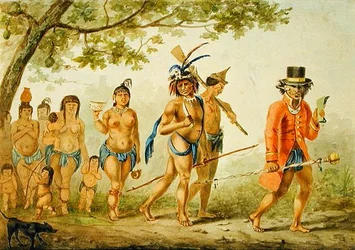 Marsch einer Stammesgruppe, ca. 1839