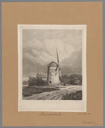 Ansicht der Steenmolen oder Rembrandts Mühle in Koudekerk aan den Rijn