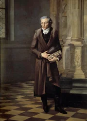 Porträt von Alexandre Lenoir (1761-1839), Kurator des Musée des Monuments Français. Gemälde von Pierre M. Delafontaine (1774-1860) 1802