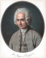 Jean-Jacques Rousseau 1712-78, französischer politischer Philosoph