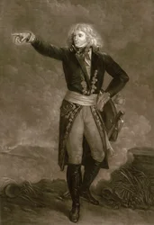 Napoleon Bonaparte als General en Chef der Armee von Italien (1796-1797) - Gravur von Pierre Michel Alix