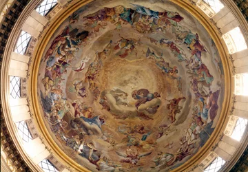 Kuppel der Kirche von Val de Grace, gemalt von Pierre Mignard (1612-1695).