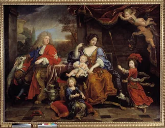 Die Familie von Louis von Frankreich (1661-1711), Sohn von Ludwig XIV., 1687