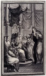 Der Psalter - in „Tales et nouvelles en vers“ von Jean La Fontaine. 1776. Illustration von P.P. Choffard