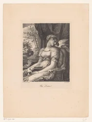 Sitzende Frau mit Buch und weißem Vogel