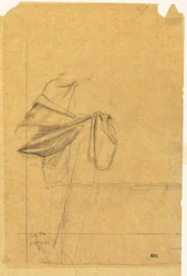 Draperiestudie, zweite Hälfte des 19. Jahrhunderts