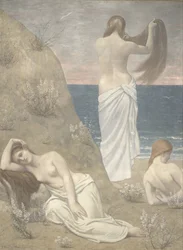 Junge Mädchen am Meeresufer, 1887