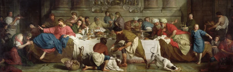 Abendessen im Haus von Simon, 1737